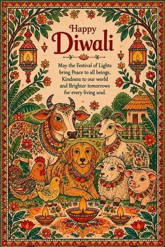 Diwali greeting card design 3