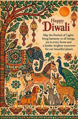 Diwali greeting card design 5